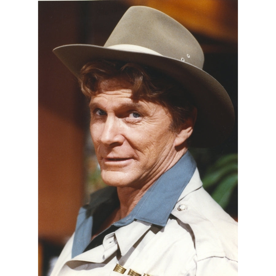 Steve Forrest wearing Cowboy Hat Close Up Portrait Photo Print Image 1