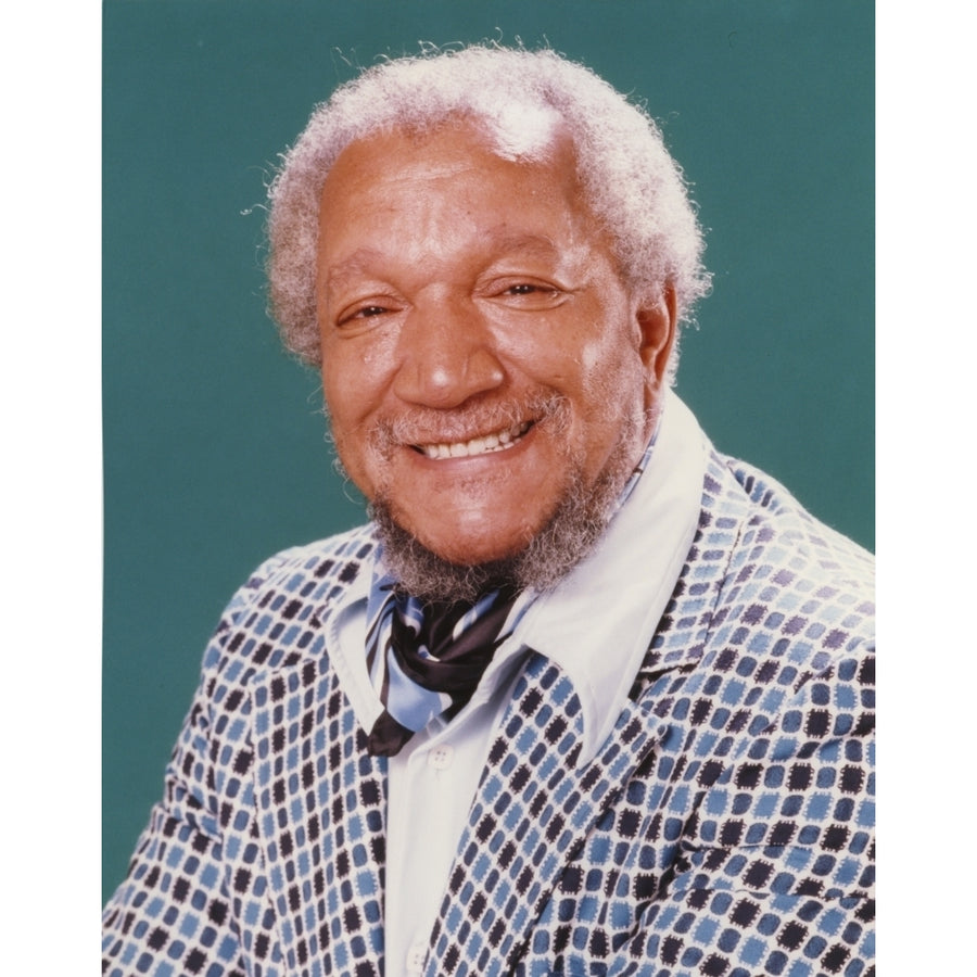 Redd Foxx smiling wearing Coat Close Up Portrait Photo Print Image 1