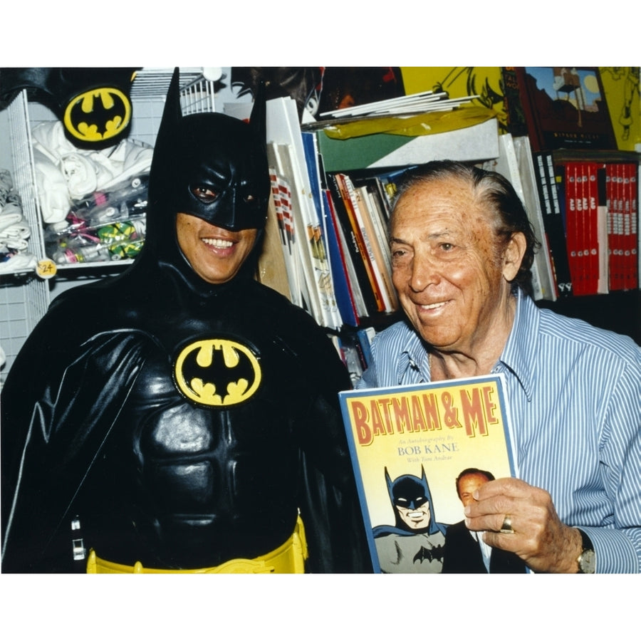 Bob Kane with Batman Costume Photo Print Image 1