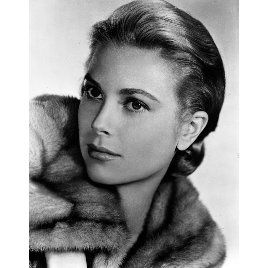 Grace Kelly wearing a faux stole Photo Print Image 1