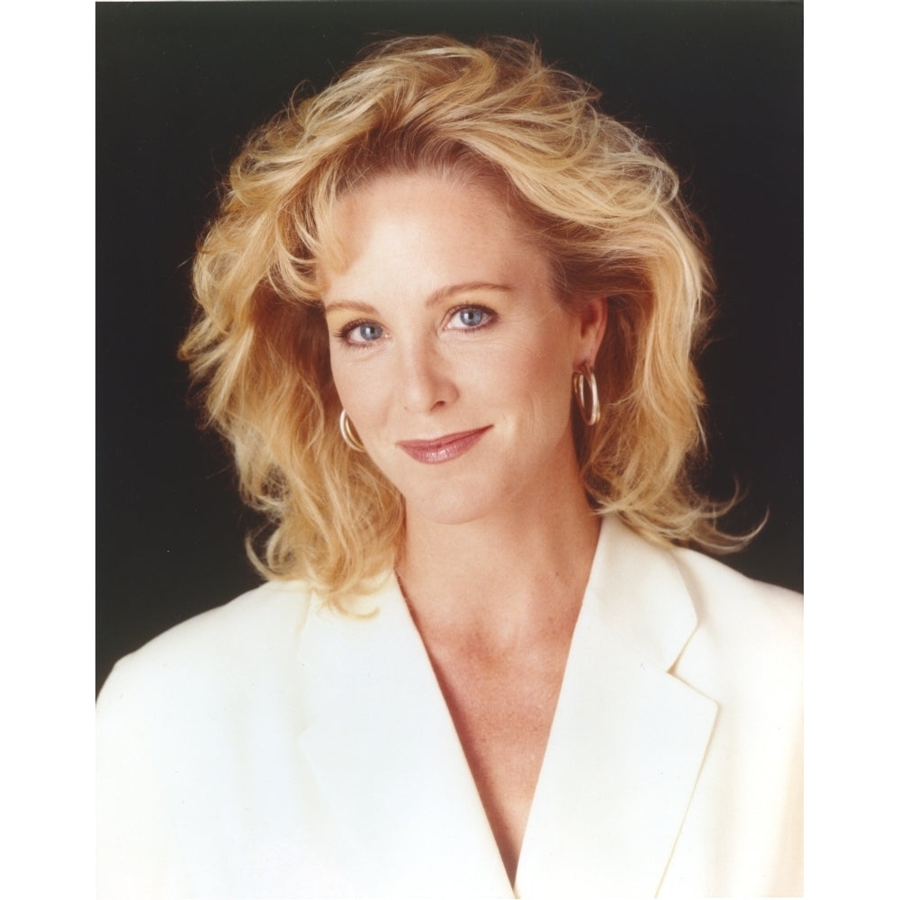 Joanna Kerns wearing a White Coat Dress in a Close Up Portrait Photo Print Image 1