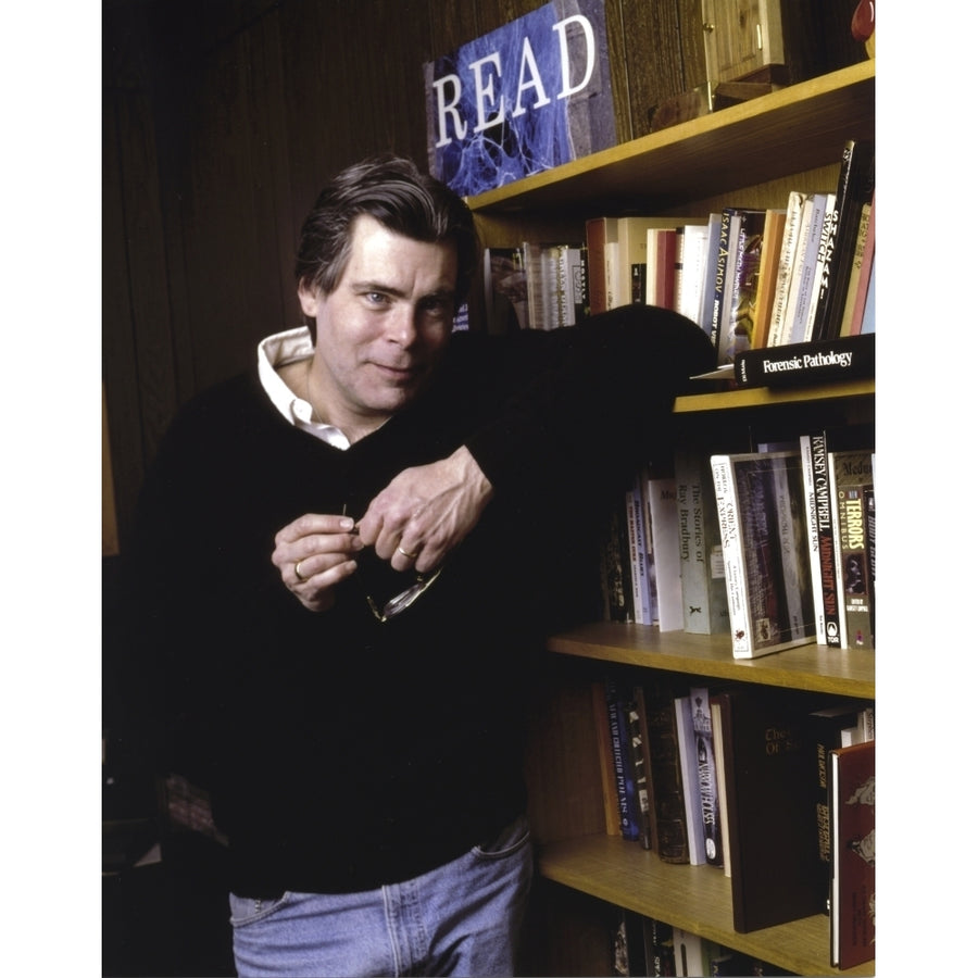 Stephen King in Black Sweater Photo Print Image 1