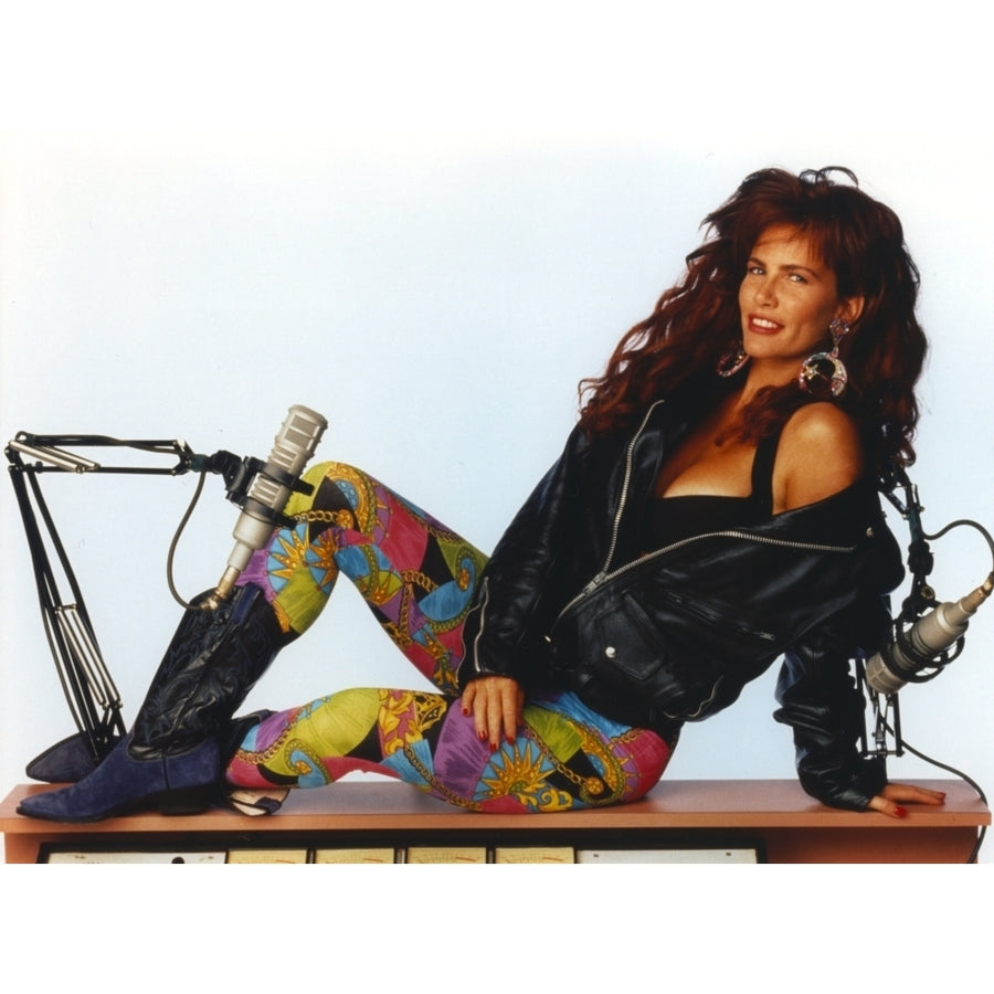 Tawny Kitaen Portrait in Black Long Sleeve Shirt Photo Print Image 1