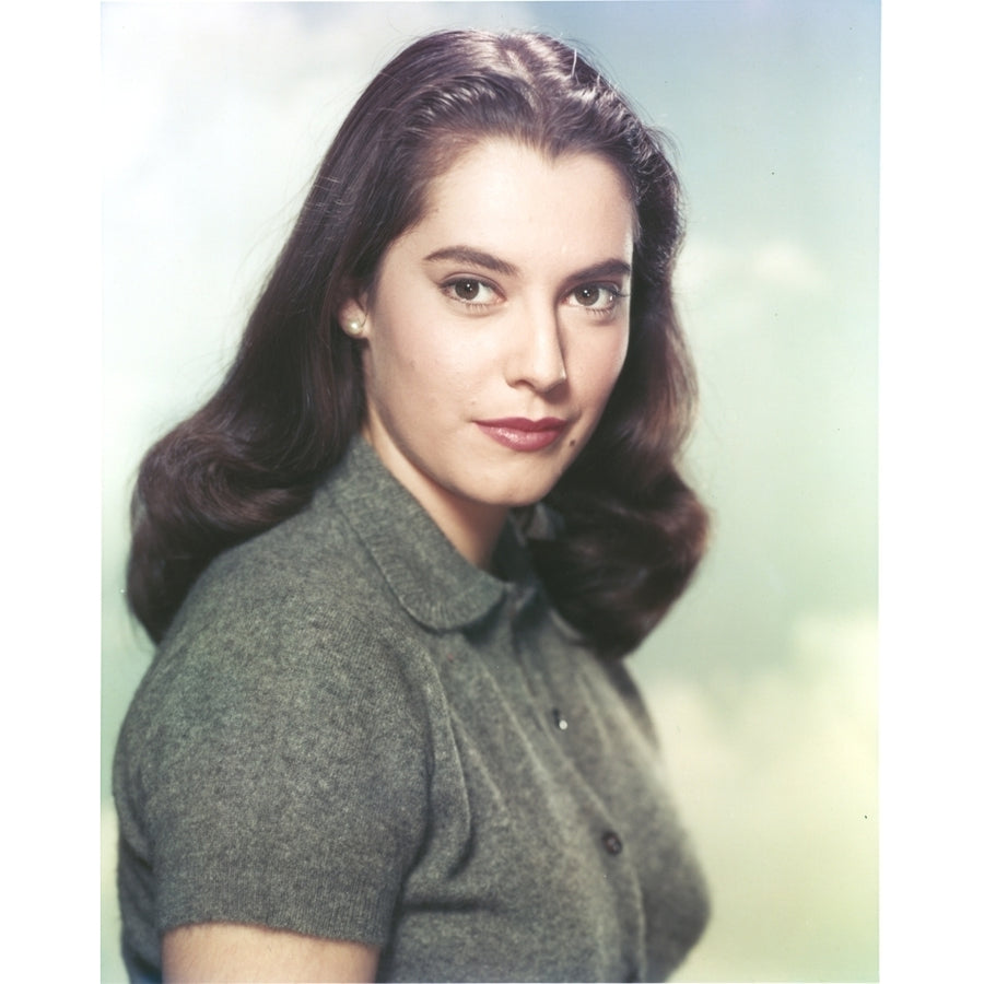 Susan Kohner wearing a Gray Blouse Photo Print Image 1