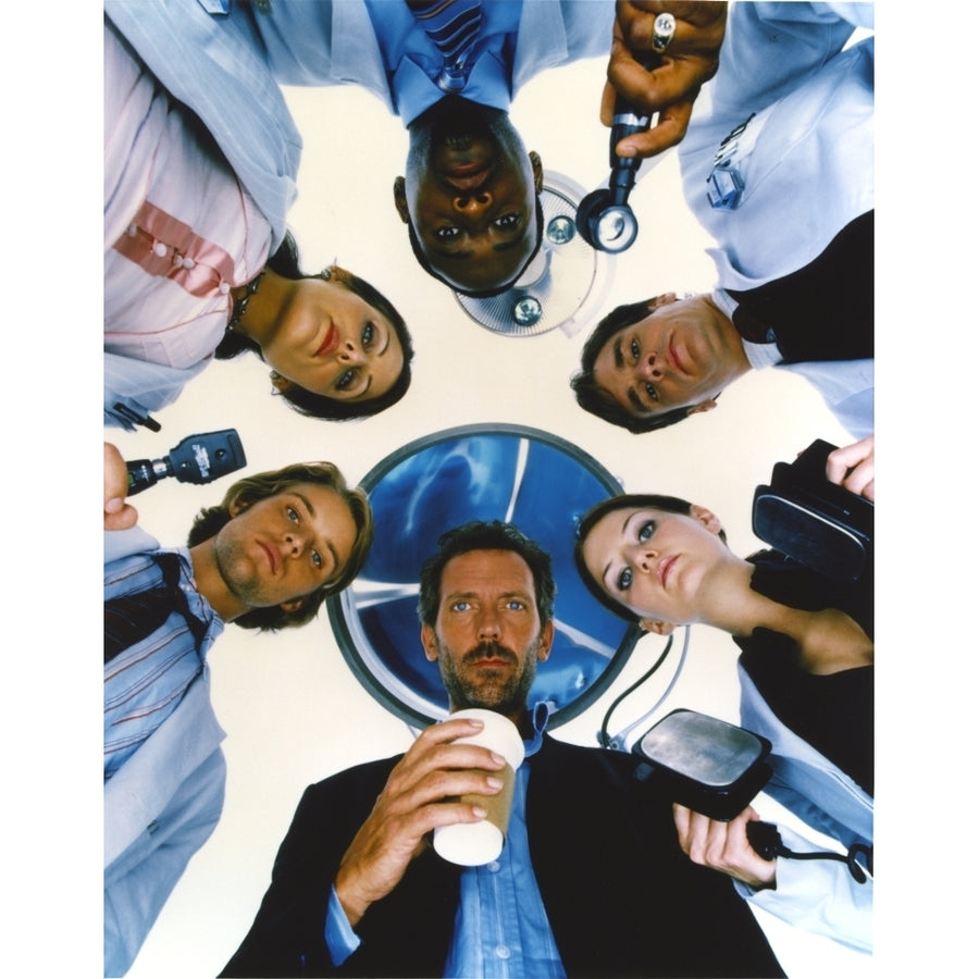 Hugh Laurie Holding a Cup of Coffee Photo Print Image 1