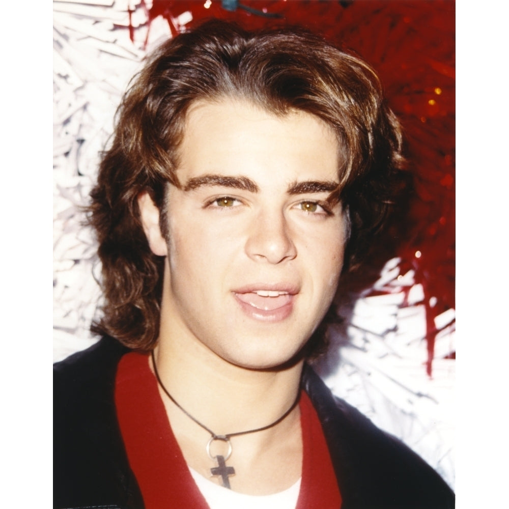 Joey Lawrence wearing a Crucifix Necklace in a Close Up Portrait Photo Print Image 1