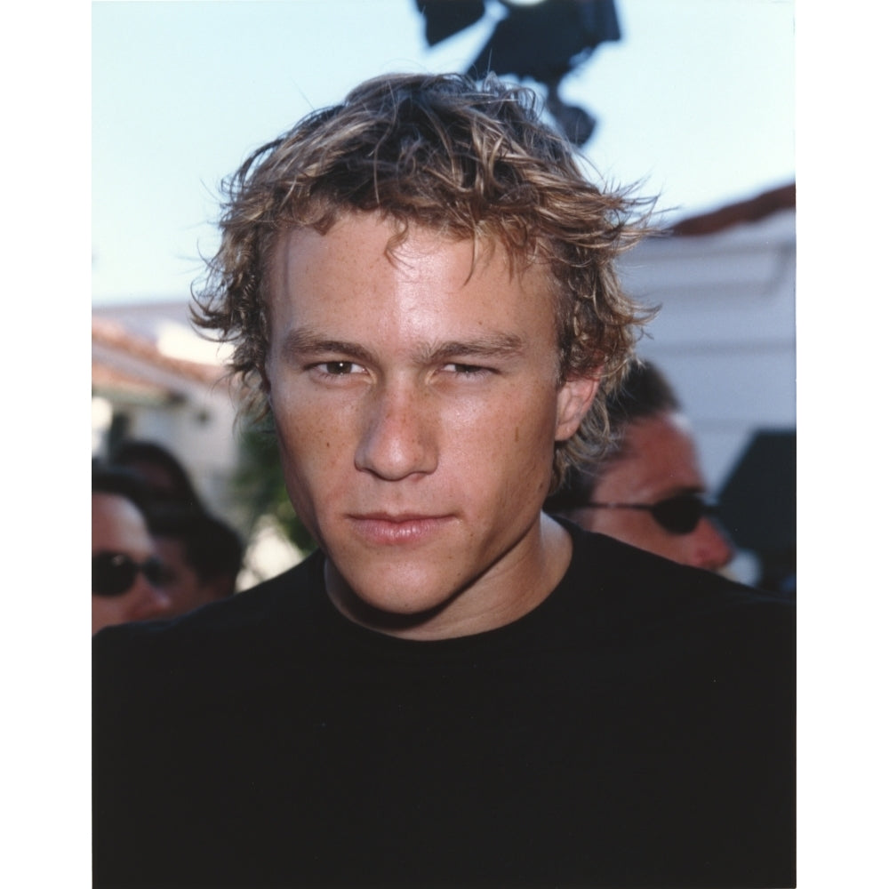 Heath Ledger wearing a Black Shirt Photo Print Image 1