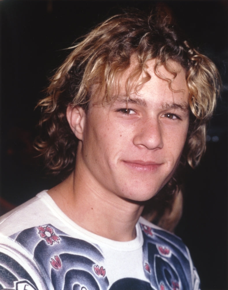 Heath Ledger in a Printed Shirt Photo Print Image 1