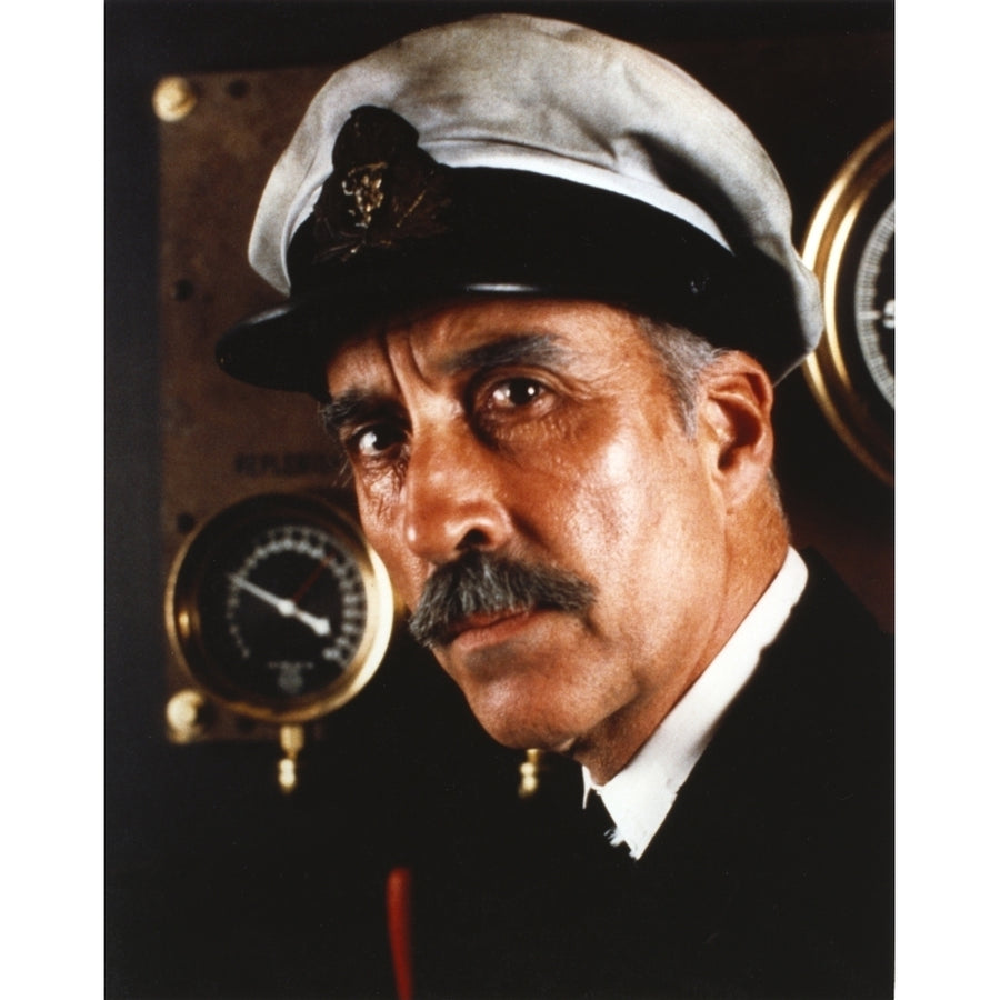 Christopher Lee in Navy Attire Close Up Portrait Photo Print Image 1