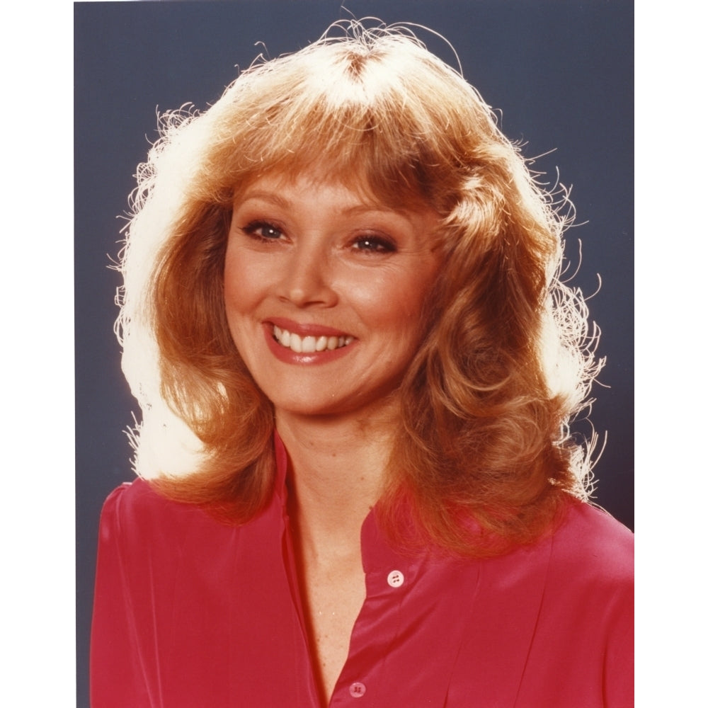 Shelley Long wearing a Red Tunic in a Close Up Portrait Photo Print Image 1