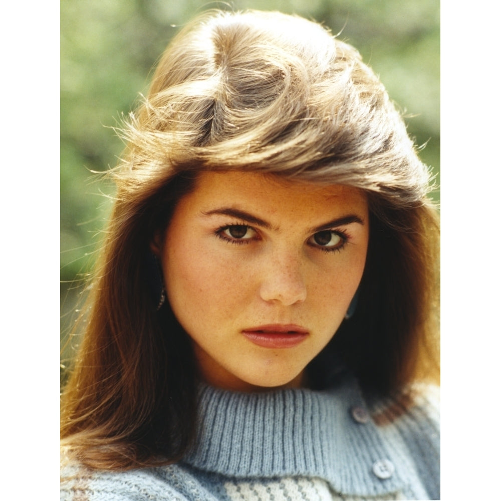 Lori Loughlin wearing a Knitted Blouse and Red lipstick Photo Print Image 1