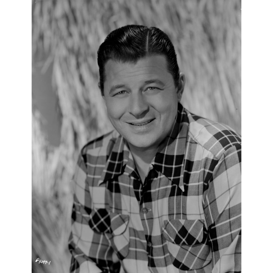 A Jack Carson wearing a plaid shirt Photo Print Image 1