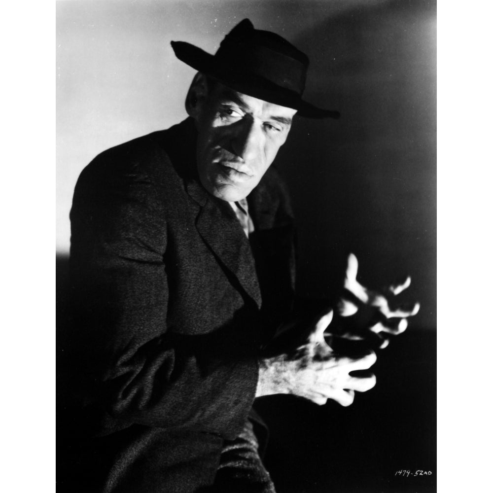 Rondo Hatton in Black With Hat Portrait Photo Print Image 1