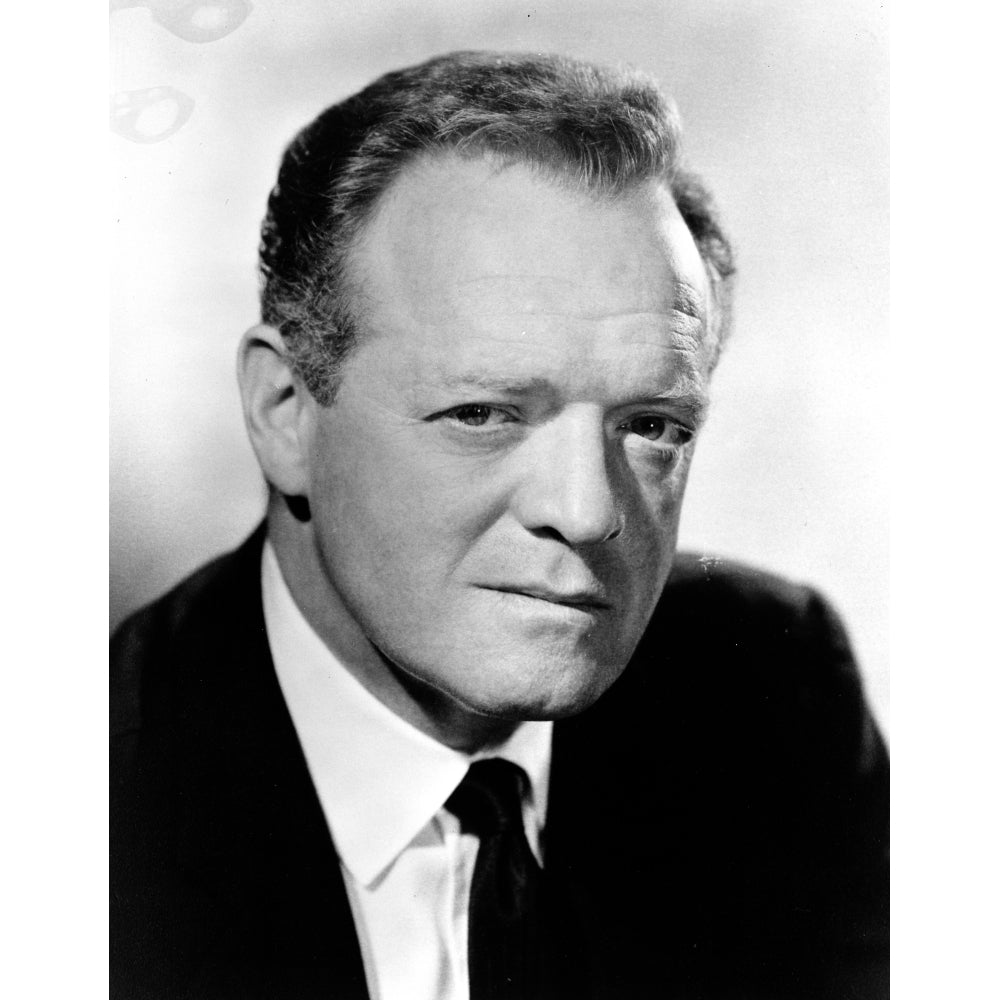 Van Heflin Posed in Black With White Background Photo Print Image 1