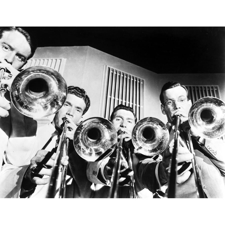 Glen Miller and band members playing instruments Photo Print Image 1