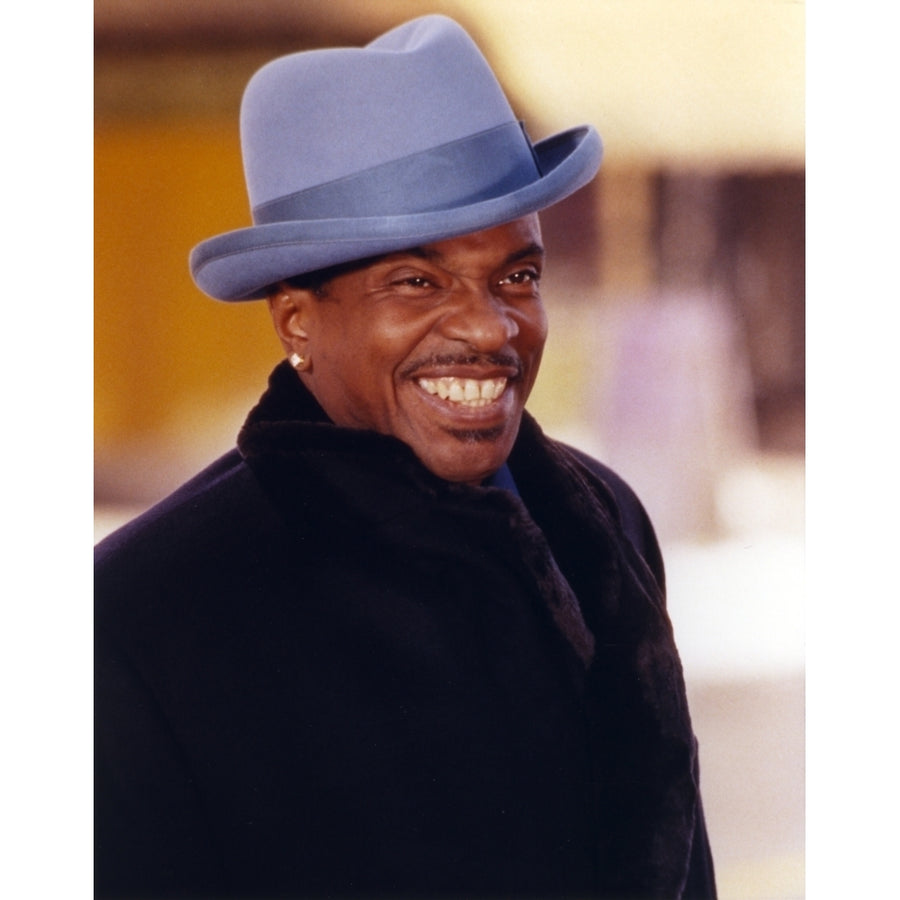 Keith David in Black Coat with Hat Looking Away Portrait Photo Print Image 1