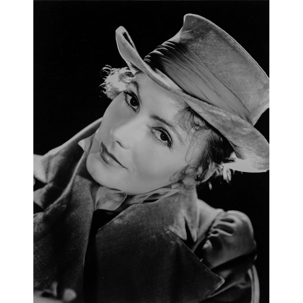 Greta Garbo With Huge Black Hat Photo Print Image 1