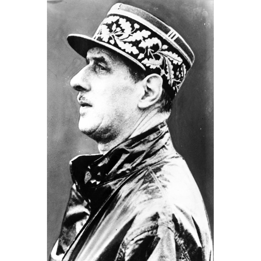 A Portrait Of Charles Degaulle Photo Print Image 1