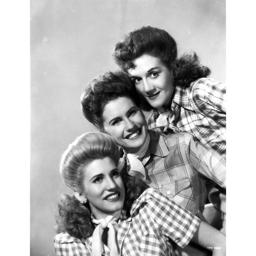 Andrew Sisters on Checkered Top Portrait Photo Print Image 1