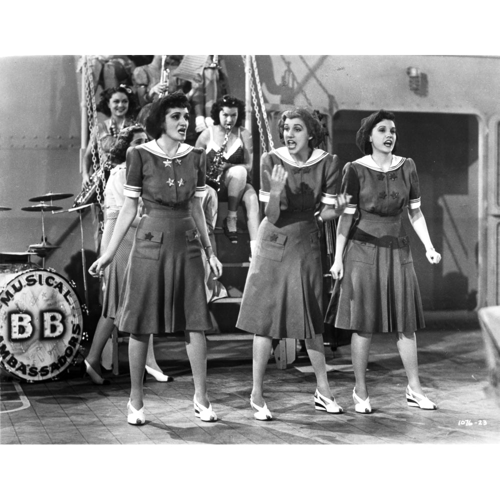 Candid of the Andrew Sisters performing Photo Print Image 1