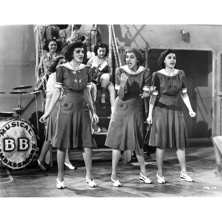 Candid of the Andrew Sisters performing Photo Print Image 1