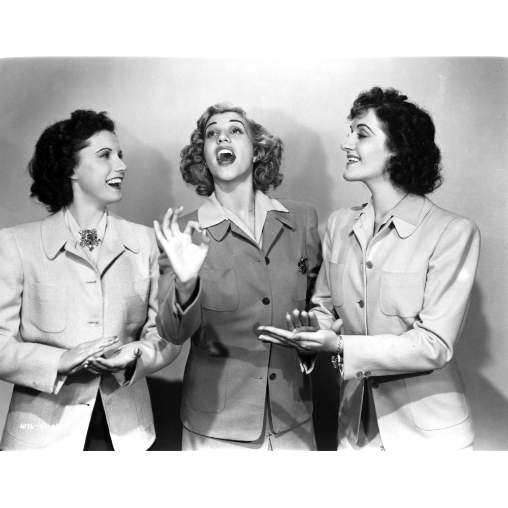 Andrew Sisters on Blazers singing Photo Print Image 1