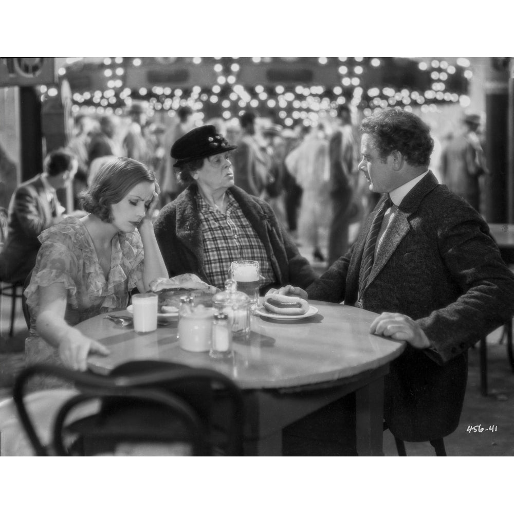 Greta Garbo Movie Scene at the Bar Black and White Photo Print Image 1