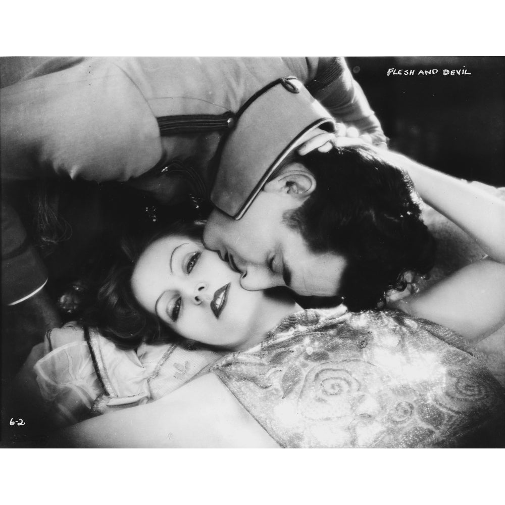 Greta Garbo Sweet Kissing Scene in the Movie Photo Print Image 1