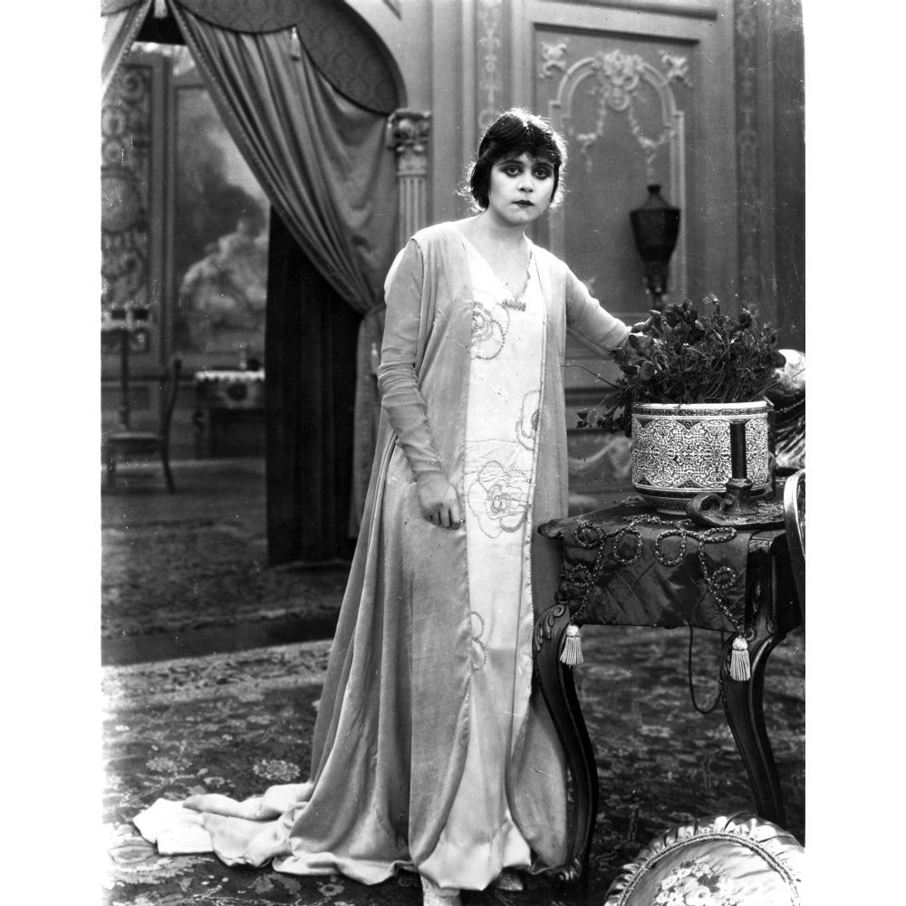 Theda Bara on Printed Dress Photo Print Image 1