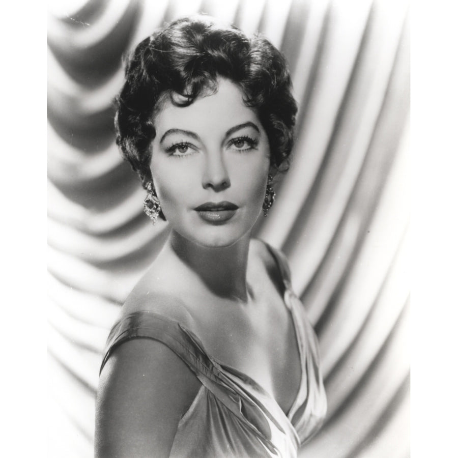 Ava Gardner in a Silk Dress Portrait Photo Print Image 1