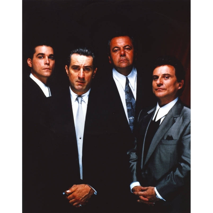 Along with Robert Deniro Black Background Group Picture Photo Print Image 1