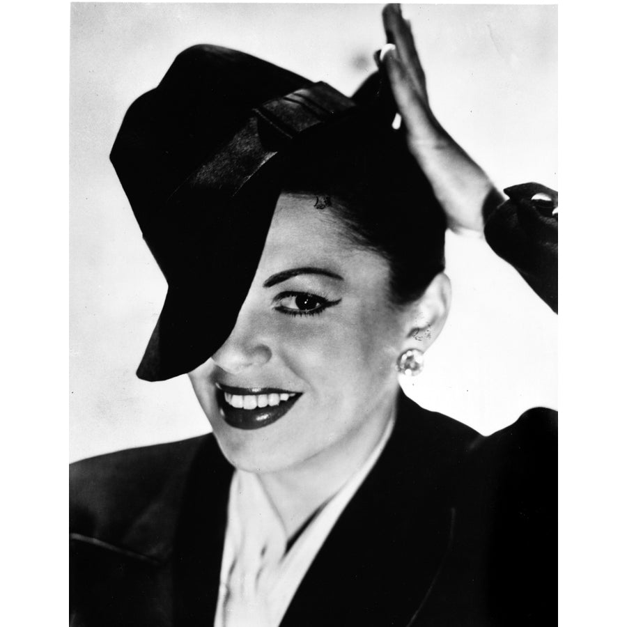 Judy Garland portrait with tipped hat on head Photo Print Image 1