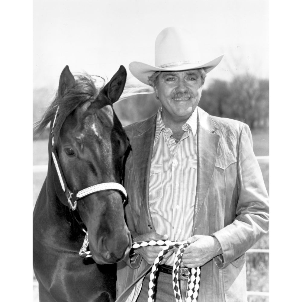 Dale Robertson with Horse Portrait Photo Print Image 1