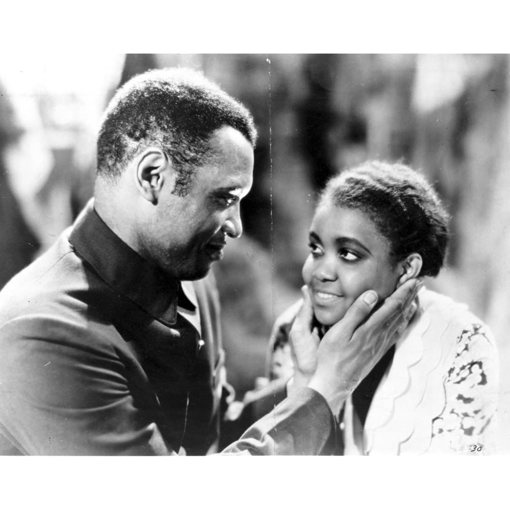 A film still of Paul Robeson and a co star Photo Print Image 1