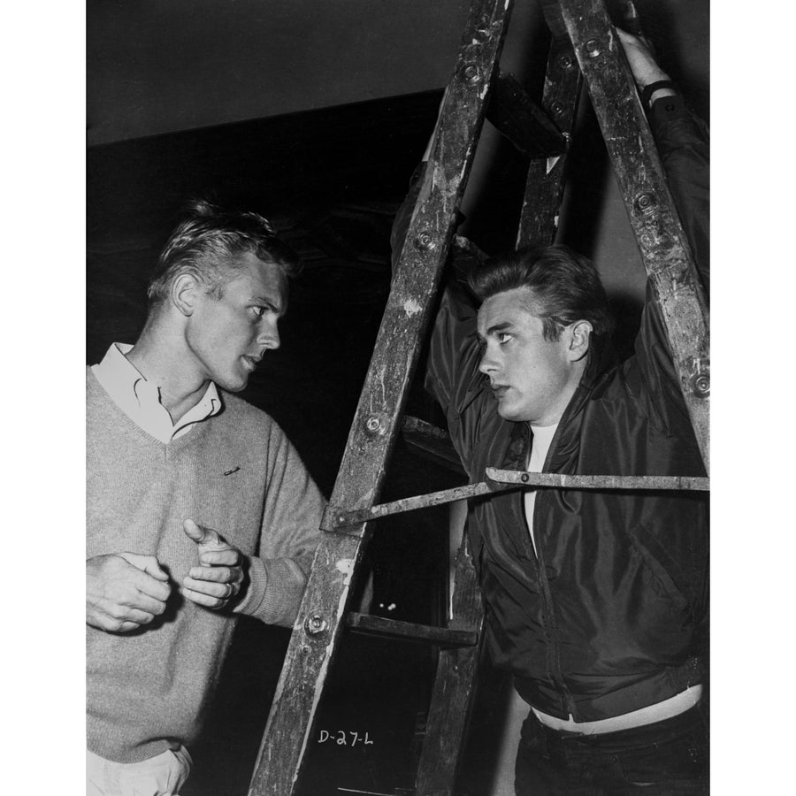 James Dean and Tab Hunter Posed in Classic Photo Print Image 1