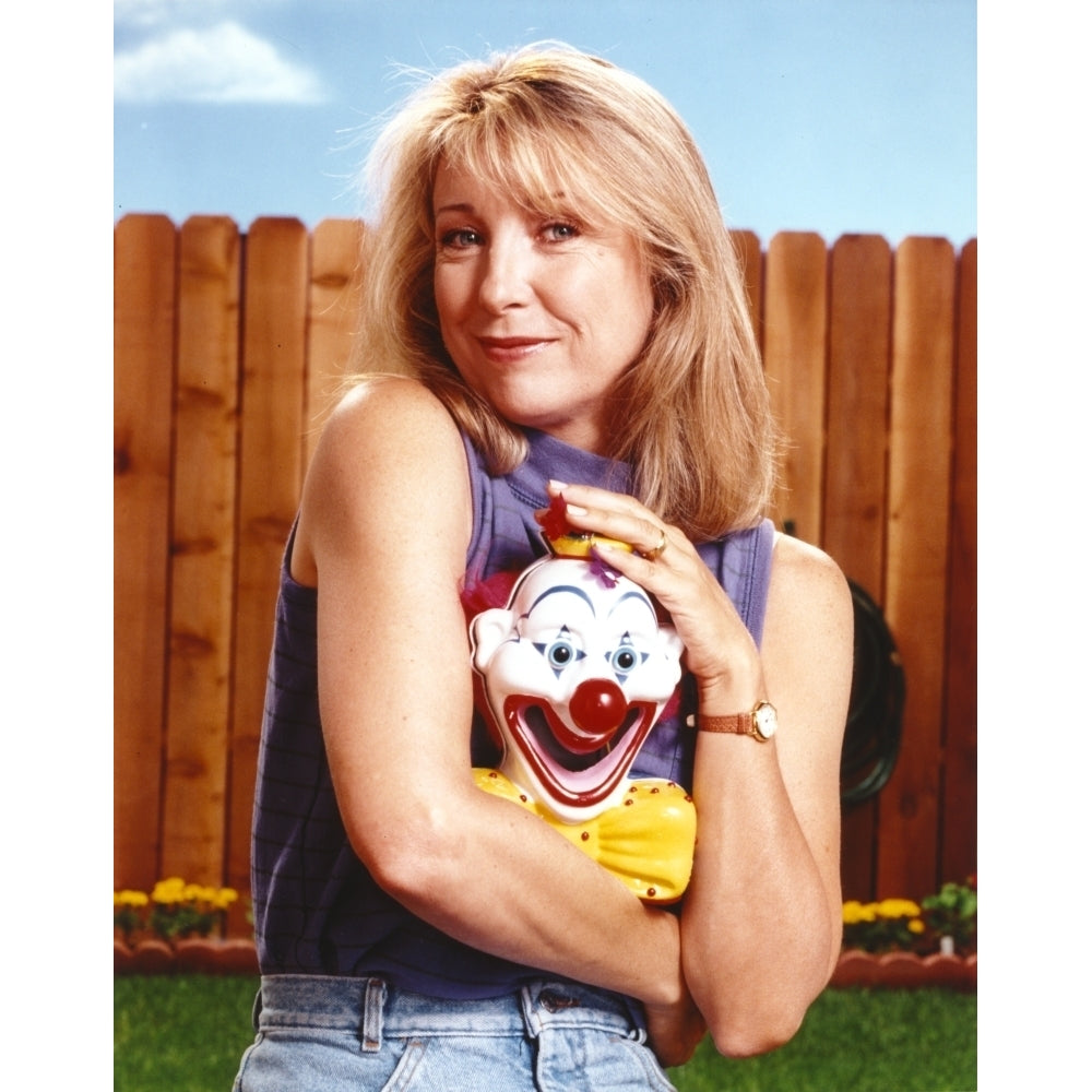 Teri Garr smiling Portrait Blue Sleeveless Shirt Photo Print Image 1