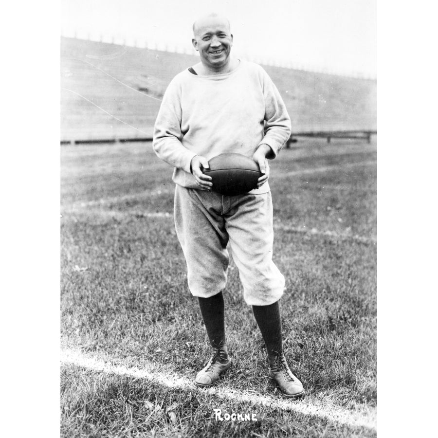 Knute Rockne in Black and White Portrait Photo Print Image 1