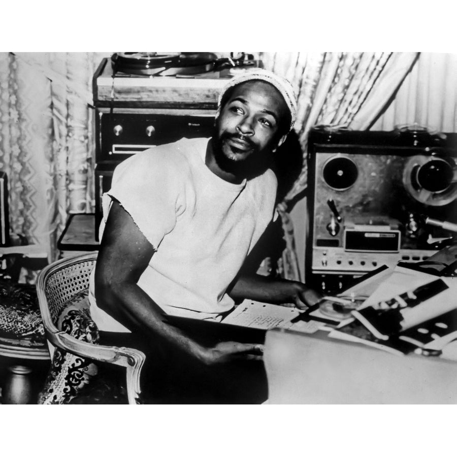 Marvin Gaye sitting Portrait Photo Print Image 1