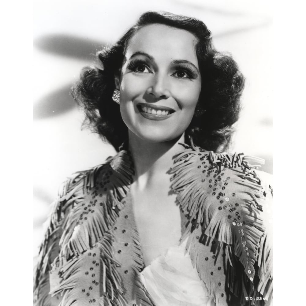 Dolores Del Rio Portrait in Black and White Photo Print Image 1