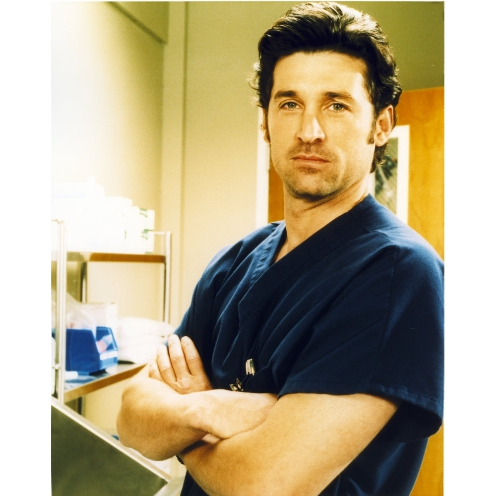 Patrick Dempsey Posed in Blue Shirt Photo Print Image 1