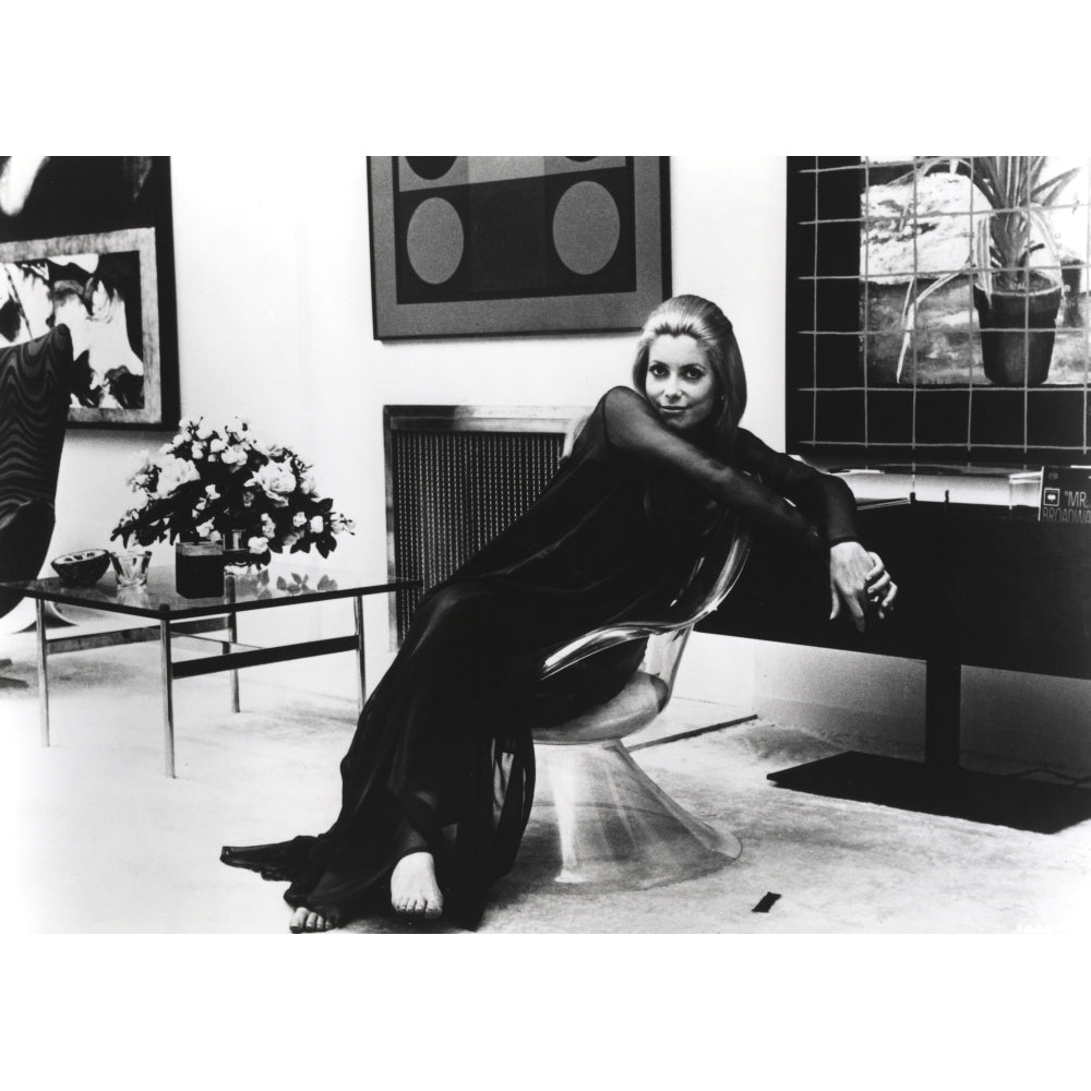 Catherine Deneuve Seated in Classic Photo Print Image 1