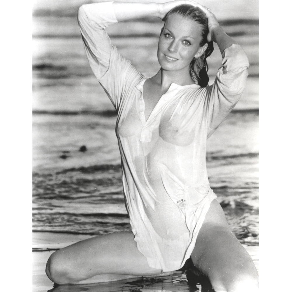 Bo Derek Posed in Wet Long Sleeves Photo Print Image 1