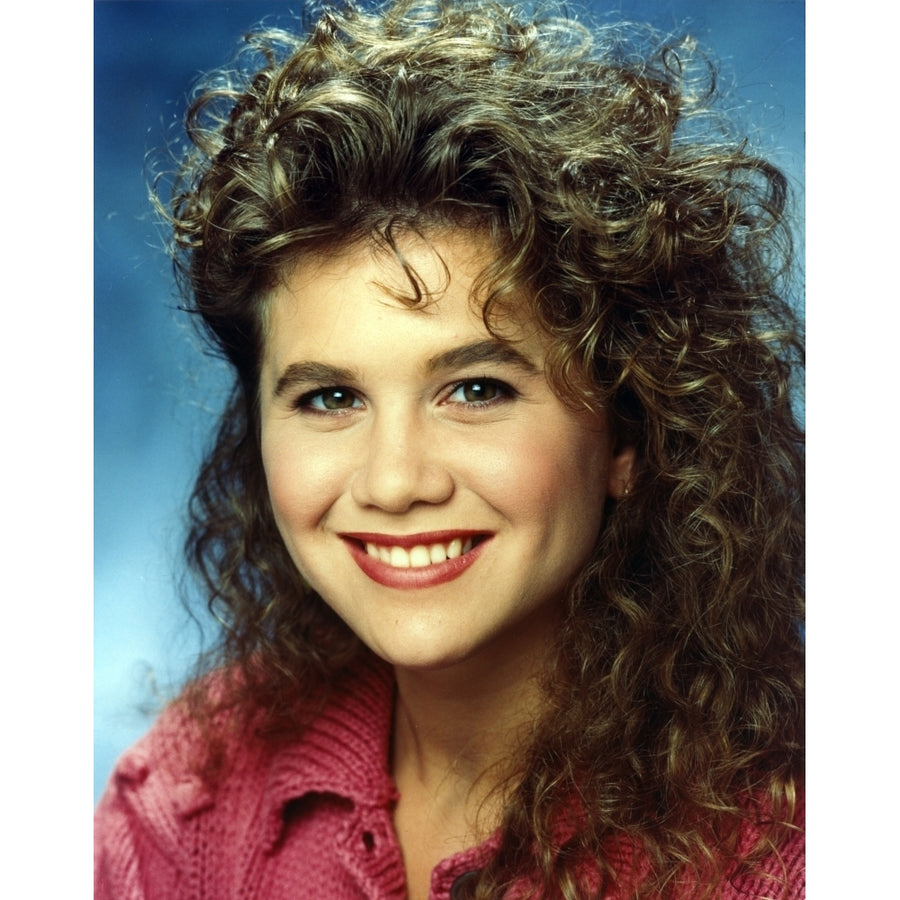 Tracey Gold Posed in Red Top Photo Print Image 1