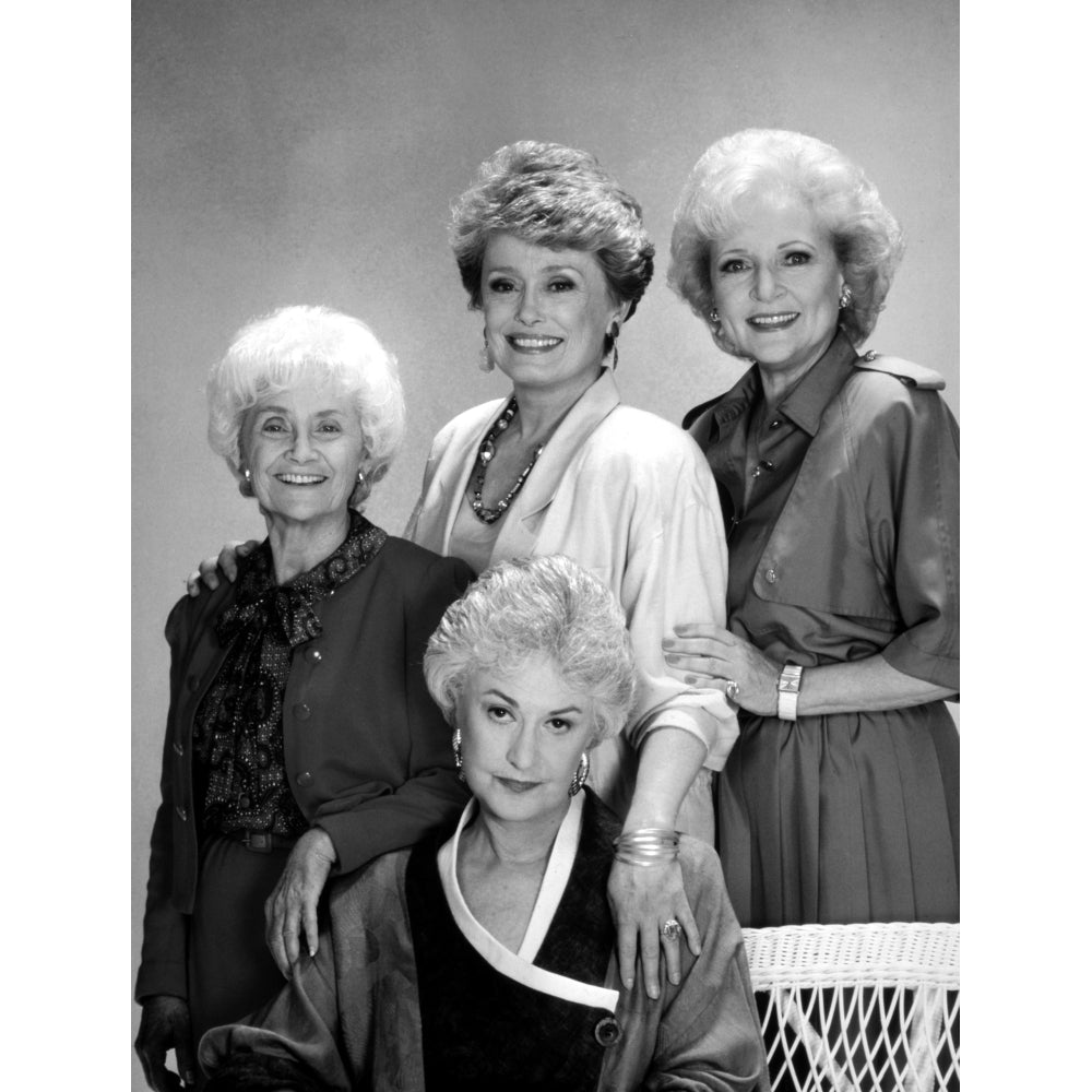 Golden Girls Group Portrait Black and White Photo Print Image 1