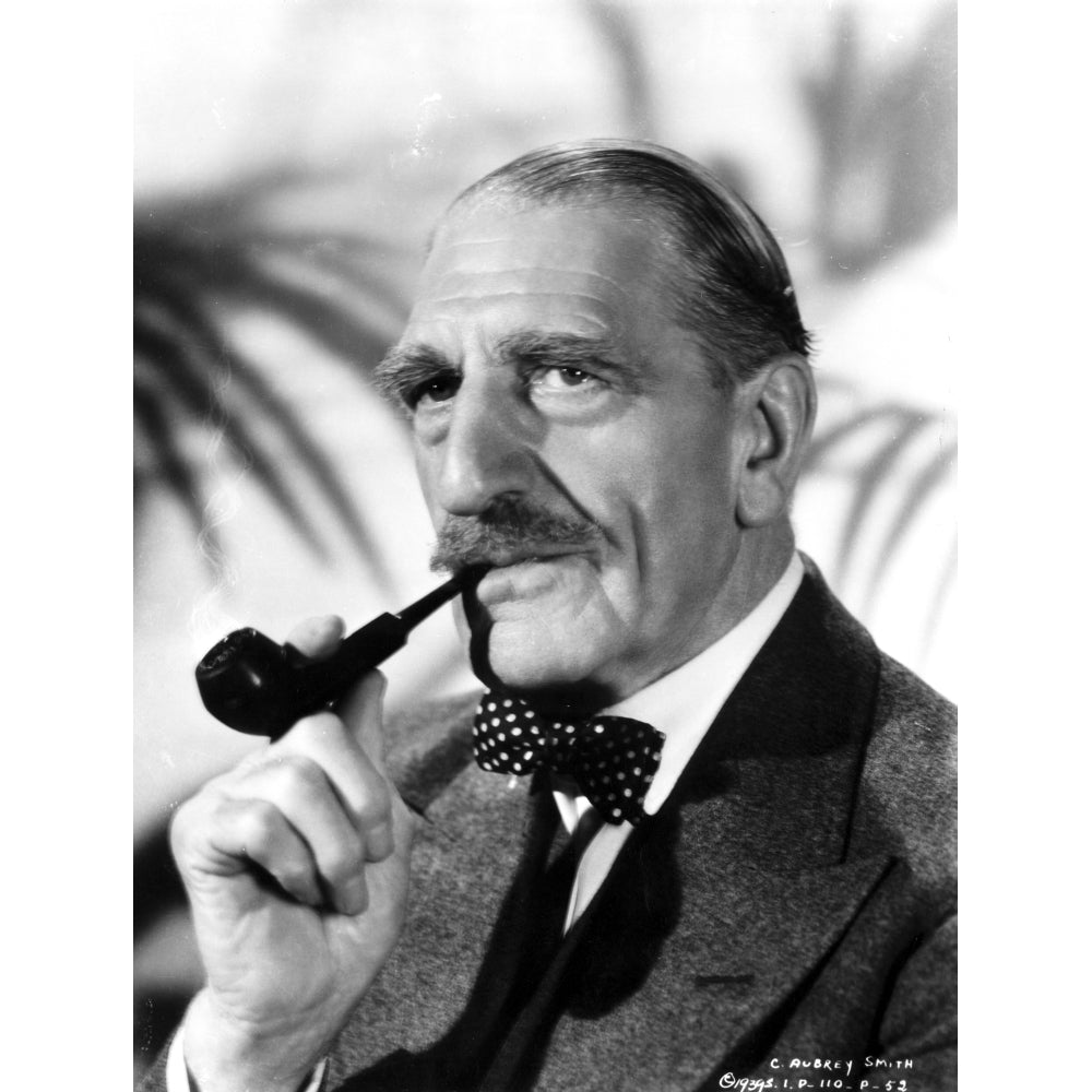 A Portrait Of C Aubrey Smith Smoking A Pipe Photo Print Image 1