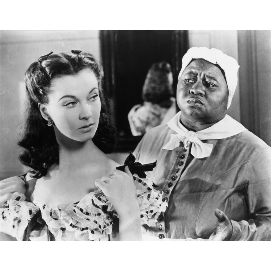 Gone With The Wind Scene in Black and White Photo Print Image 1