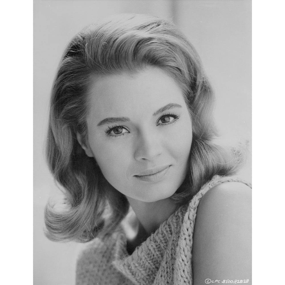 Angie Dickinson Showing a Little Smile in Classic Close Up Portrait Photo Print Image 1