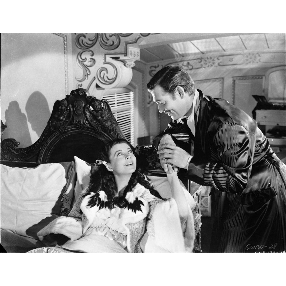 Gone With The Wind Black and White Couple Scene Photo Print - Item cel695095 Image 2