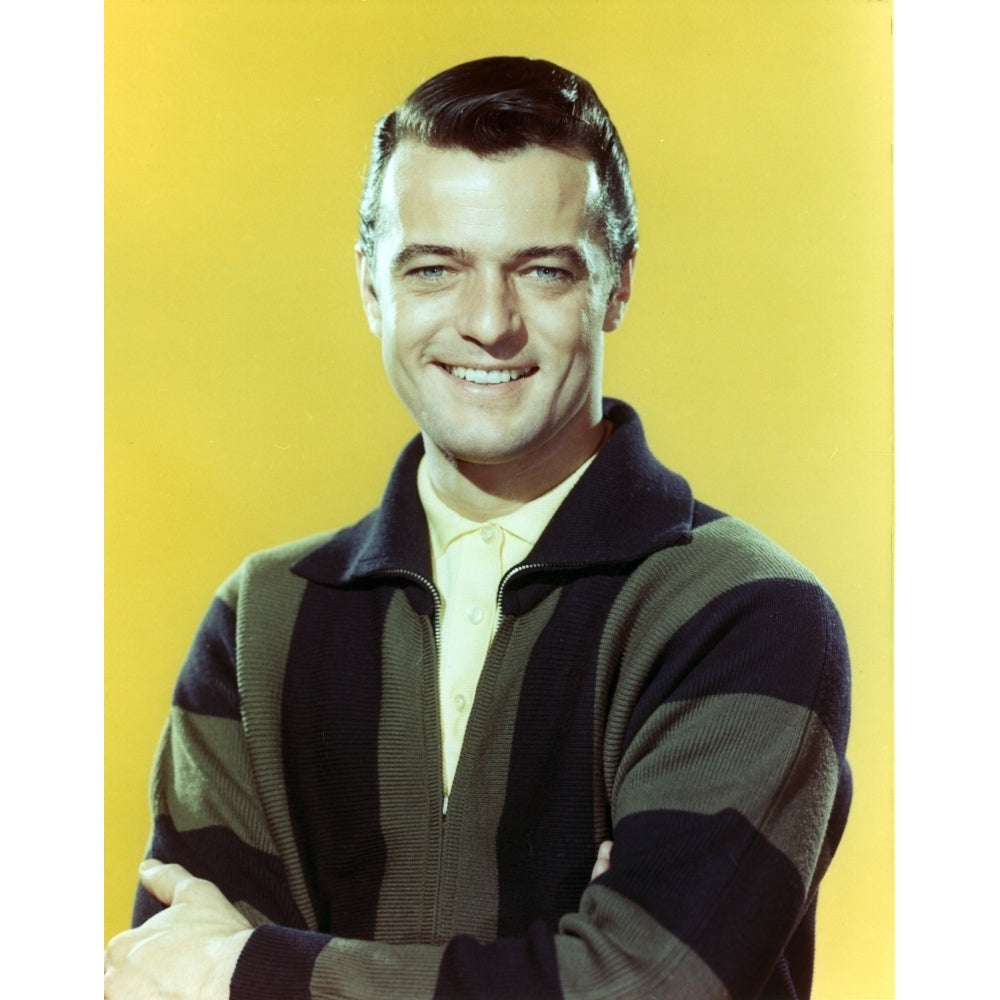 Robert Goulet Posed in Yellow Polo Photo Print Image 1