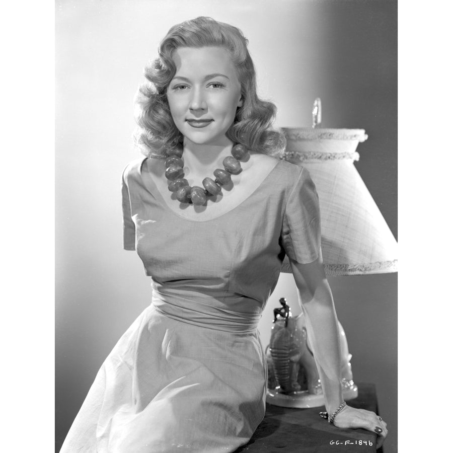 Gloria Grahame with Huge Necklace Posed in a Sexy Dress Photo Print Image 1